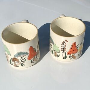 Spectrum designz Ceramic Mushroom Pattern Coffee Mug - Set of 2
